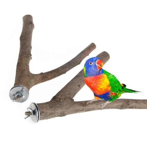 2pcs wooden bird perches - wooden,
