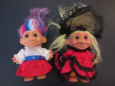 Vintage 1990s Russ 'Trolls Around The World' - America doll + spanish Dancer