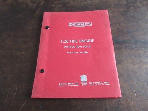 Dennis f26 fire - f.26, engine