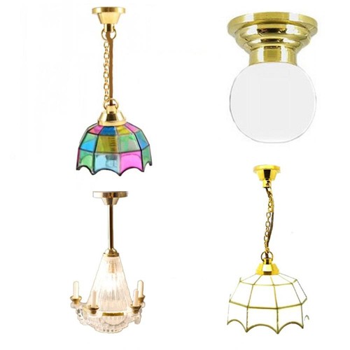 Dolls house ceiling lamp - house,
