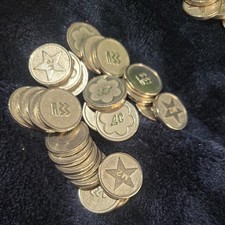 25 Sunbed Tokens M2 silver