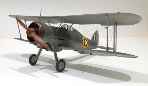 Built model gloster - 1/48, model,