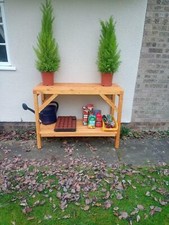 Heavy Duty 3ft (90cm) Greenhouse Potting Bench staging - Handcrafted in Suffolk