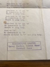 Reslo RB  Vintage Microphone Information  - T16