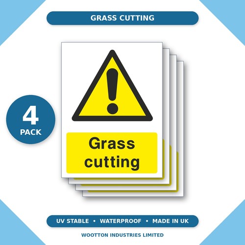 Grass cutting stickers - 4x,