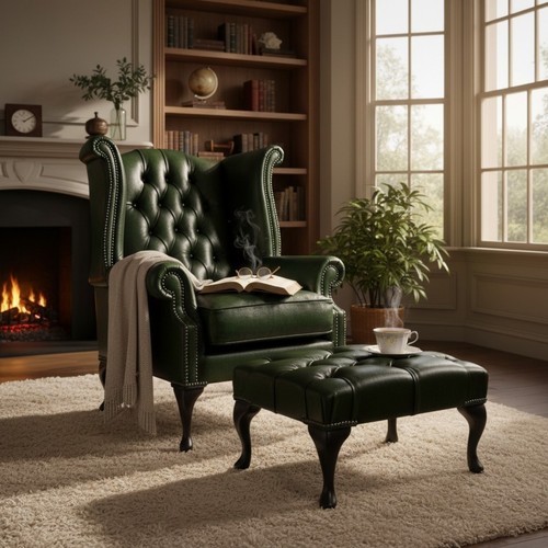Chesterfield armchair high - chesterfield,