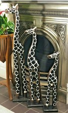 Hand Carved Wooden Giraffe