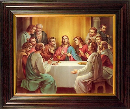 Last supper framed picture - supper,