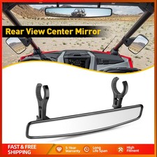 1.75" Center Rear View Mirror Roll Cage Mirrors For Polaris RZR Kawasaki Mule