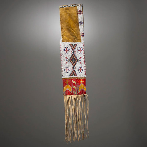 1880s lakota sioux beaded pipe - 1880s,