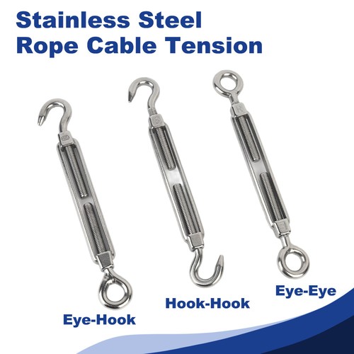Stainless steel hook - stainless, rope