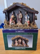 Vintage  Christmas Collection Nativity  Scene Great Condition
