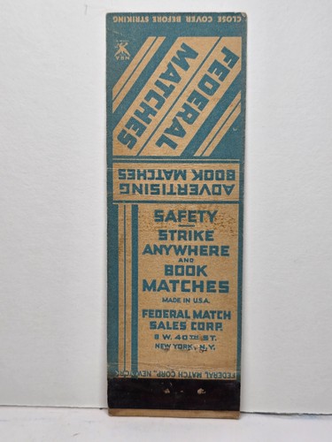 Vintage matchbook cover - vintage,
