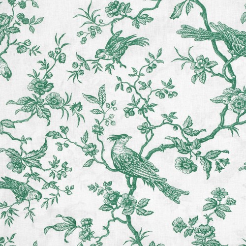Isabelle bird toile mini - isabelle, green
