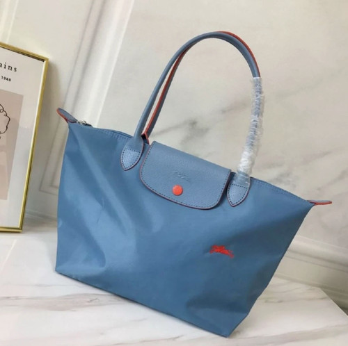 Longchamp tote haze blue - tote-haze,