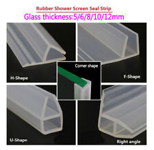 F/H-Shape Silica Gel Shower Screen Seal Strip For 5/6/8/10/12mm Glass Bath Door