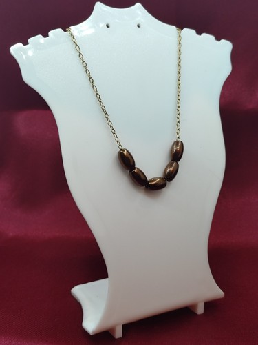 Hematite bead necklace - hematite,