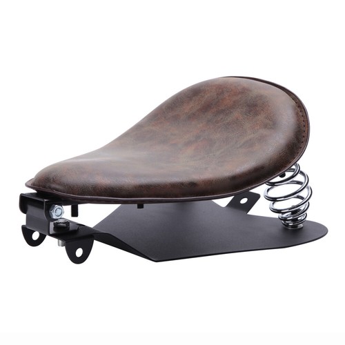 Aged brown motorcycle bobber - aged,