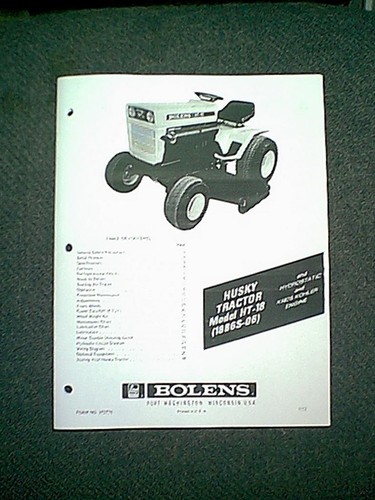 Bolens husky tractor 18 - tractor, ht-18