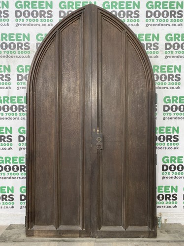 Arched church french doors - arched,