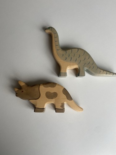 Wooden dinosaur figures toy - wooden,