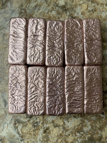 10kg copper bars ingots - copper, 99.9%