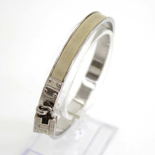 Hermes Kelly Bangle H Cadena Grey Calf Leather Bracelet Women’s from Japan