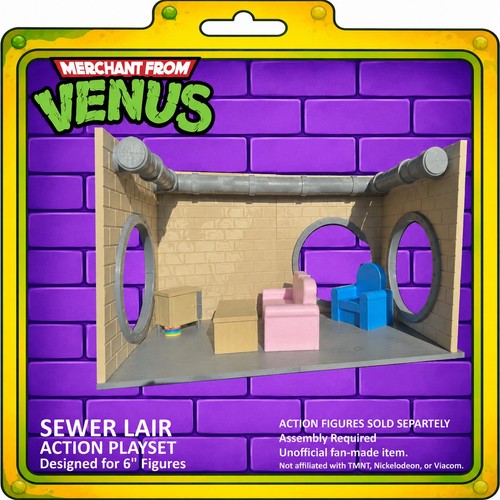 Scale turtle sewer lair - 1/12,