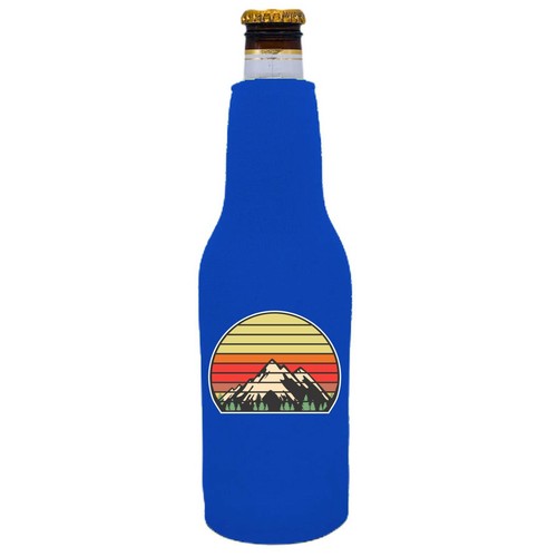 Retro mountain beer bottle - retro,