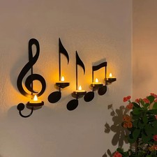 Musical Note Candle Holder