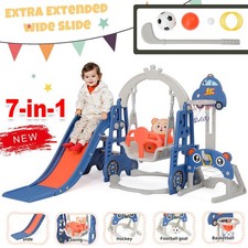 Kids Toddler Baby Swing Slide & Climber Set Playground Garden Indoor Outdoor Toy