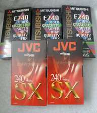 Blank VHS Tapes x5 JVC &