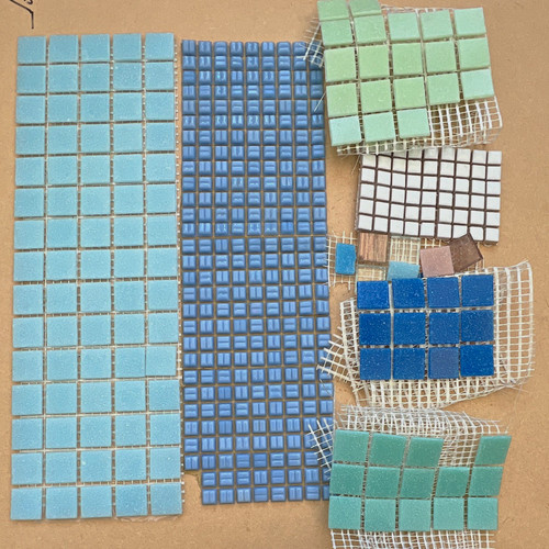 Ceramic mosaic tile sheets - ceramic, on