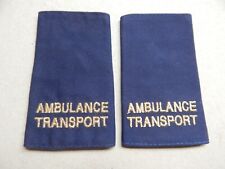 Obsolete British Ambulance Transport Epaulettes Badge RY