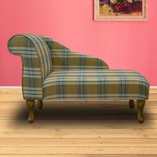 Tartan Yellow Chaise Longue