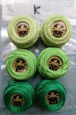 6 x 10g Balls DMC Perle 8