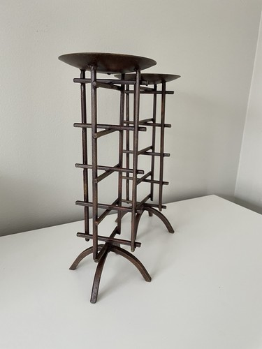 Pair mid century brutalist - pair,