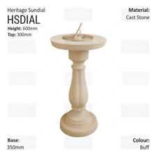 Heritage Sundial Cast Stone - Three Colours