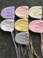 NEW HAND KNITTED BABY BONNET