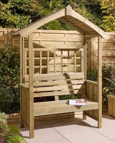 Wooden garden arbour sherwood - arbour,