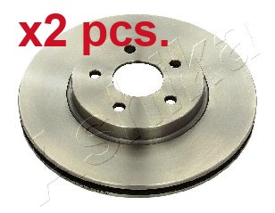 Pcs front brake disc rotos - x2,