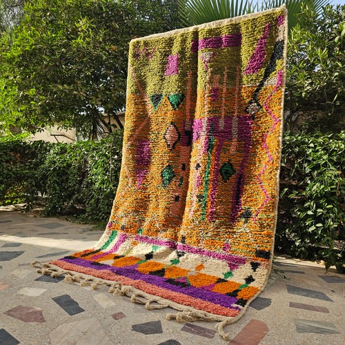 Green moroccan rug - green,