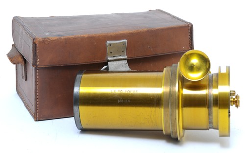 Vintage brass lens bonne - brass,