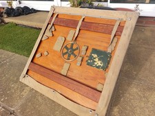 Original 1940 WW2 British Army Artillery Map Plotting Board With Canvas Cover 