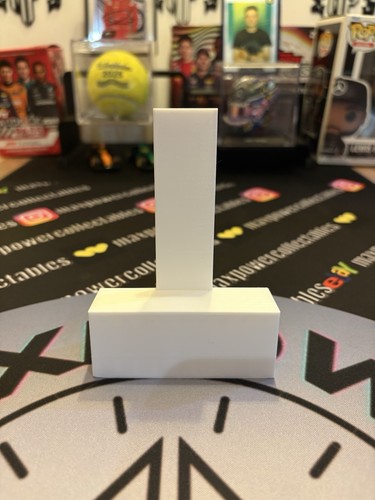 Trading card stand white - trading,