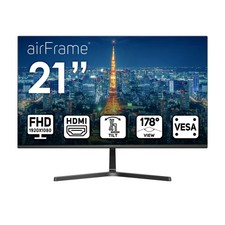 21" FHD Monitor, 1920x1080, 75hz, Ultrawide, VESA, Tilt, HDMI/VGA, Slim Bezel