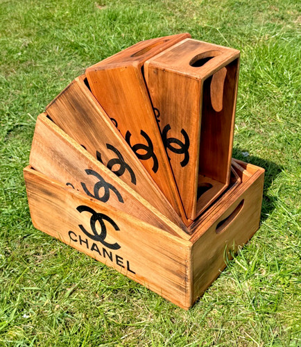 Set handmade wooden boxes - set, 5