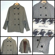 SESSUN CHEF PEACOAT - SMALL [UK 10/12] - GOOD ORDER - MINIMAL WEAR