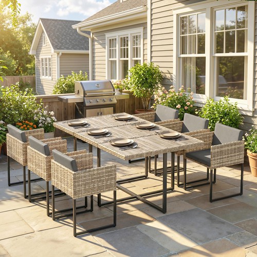 Piece rattan garden - 7,