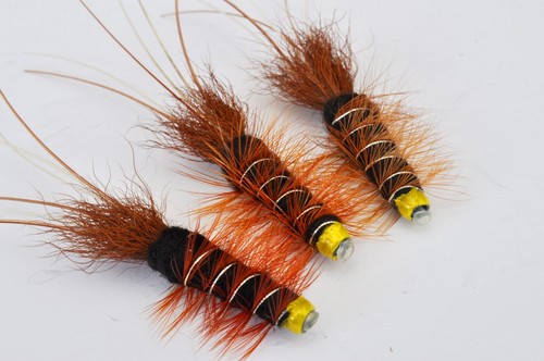 Black frances salmon flies - x, 3